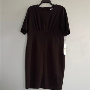 Calvin Klein Black Sheath Dress Size 14 | New With Tags- original retail $134